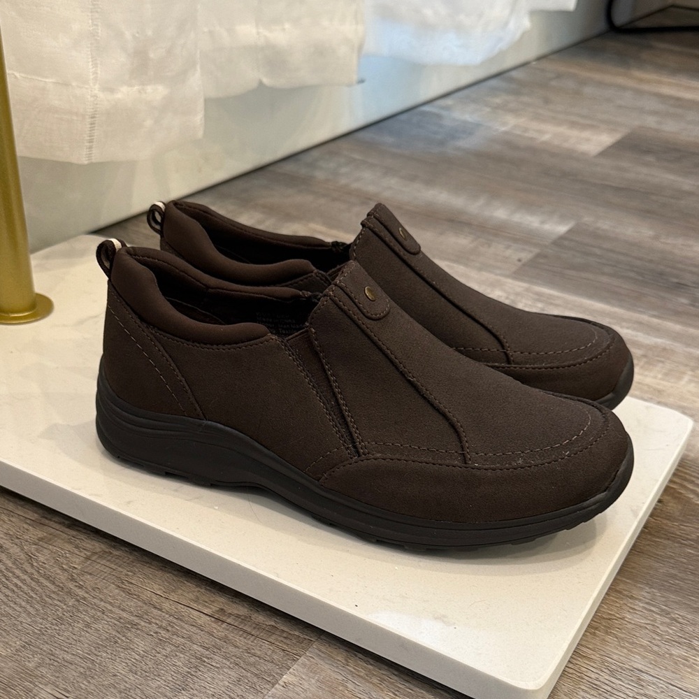 Croft & Barrow Dark Brown Slip-On Loafers